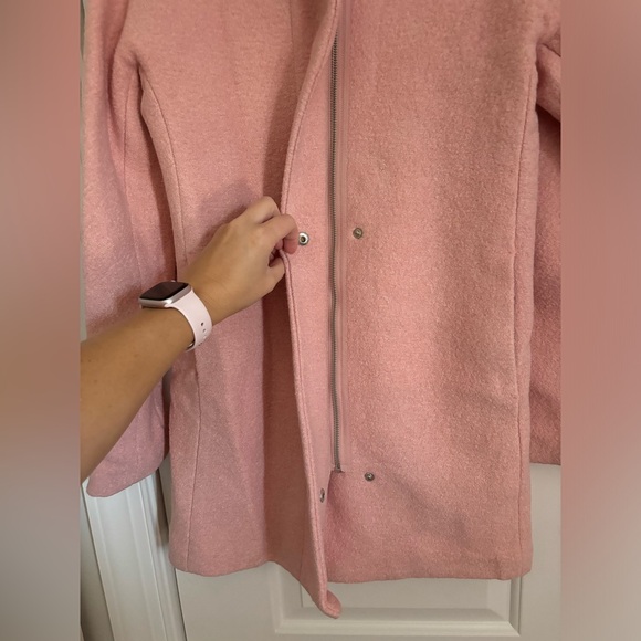 Express womens baby pink peacoat coat xs - Picture 6 of 7